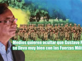 Medios quieren ocultar que Gustavo Petro se lleva muy bien con las Fuerzas Militares