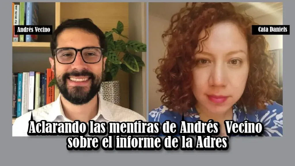 Aclarando las mentiras de Andrés  Vecino sobre el informe de la Adres