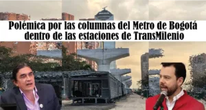 Polémica por las columnas del Metro de Bogotá dentro de las estaciones de TransMilenio