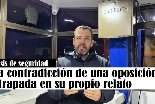 La contradicción de una oposición atrapada en su propio relato Crisis de seguridad: La contradicción de una oposición atrapada en su propio relato