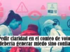 Pedir claridad en el conteo de votos no debería generar miedo sino confianza