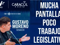 Gustavo Moreno: mucha pantalla, poco trabajo legislativo